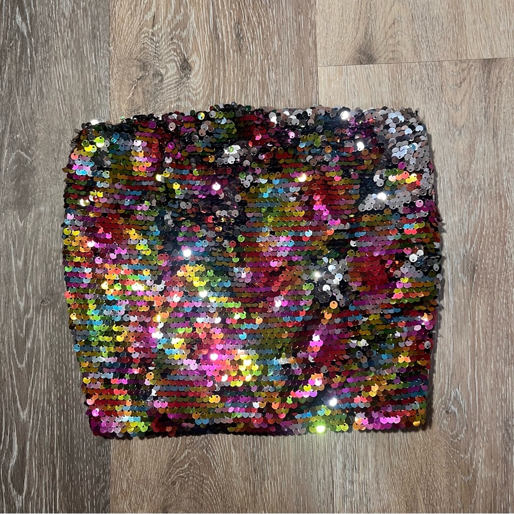 Multicolor Sequin Skirt